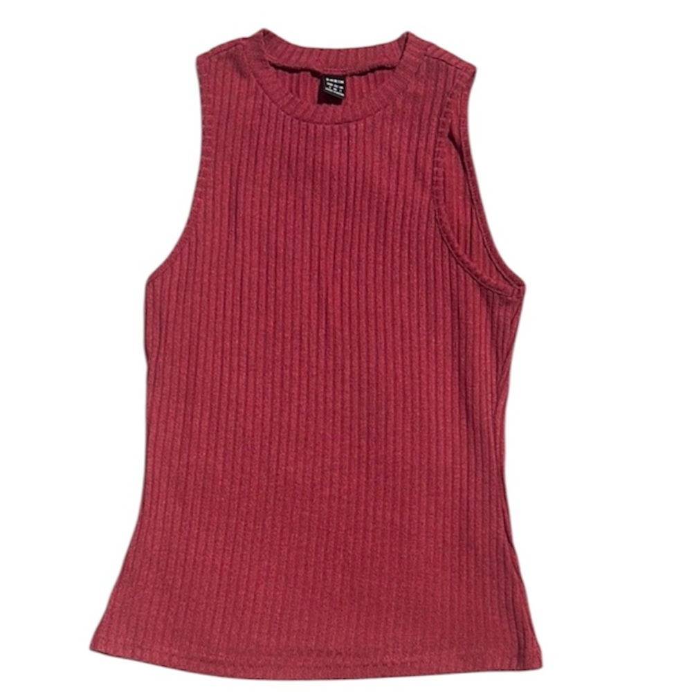 SHEIN Red Tank Top with Chic Design